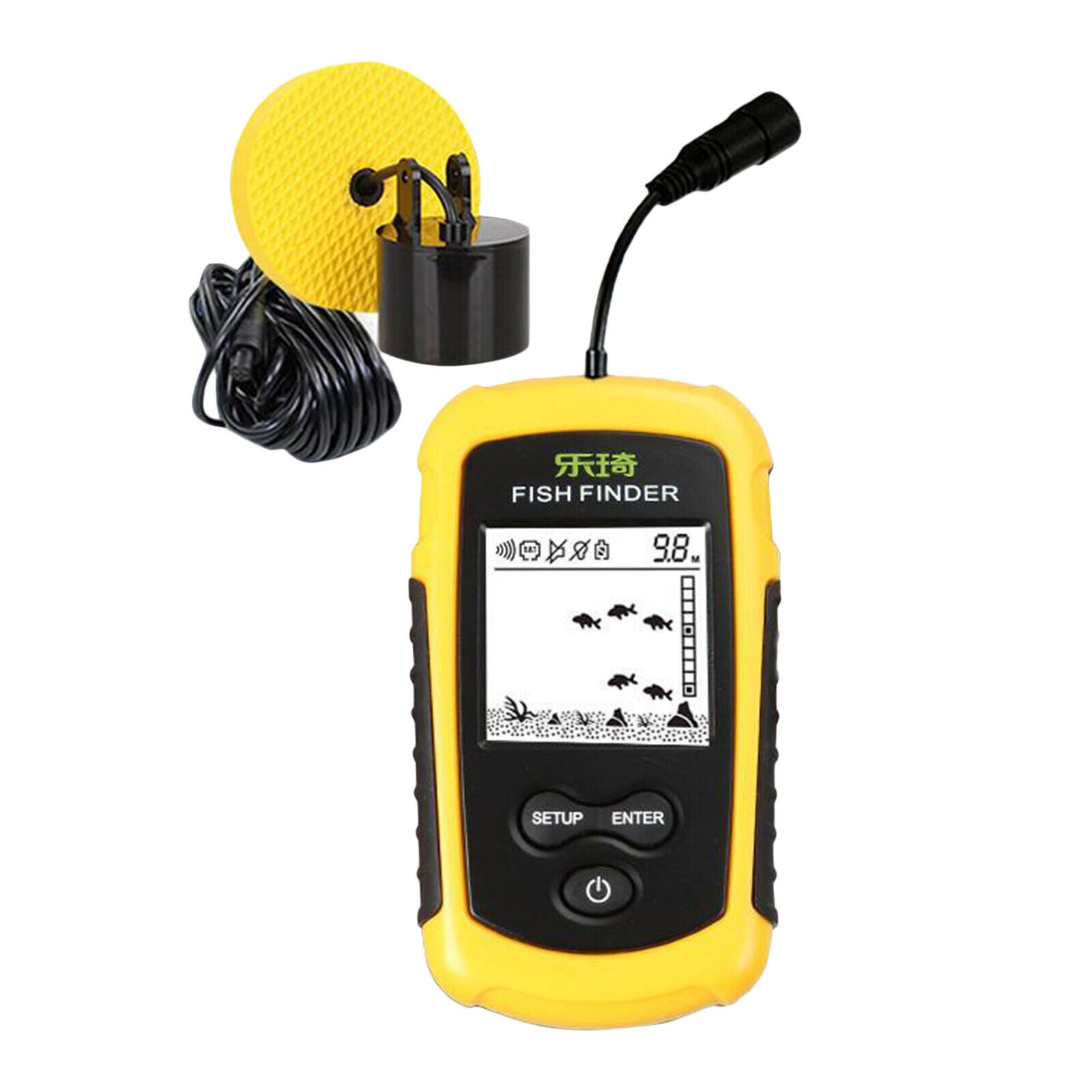 Smart Fish Finder Rechargeable Sonar Sensor Dot Angling Fishing Tool
