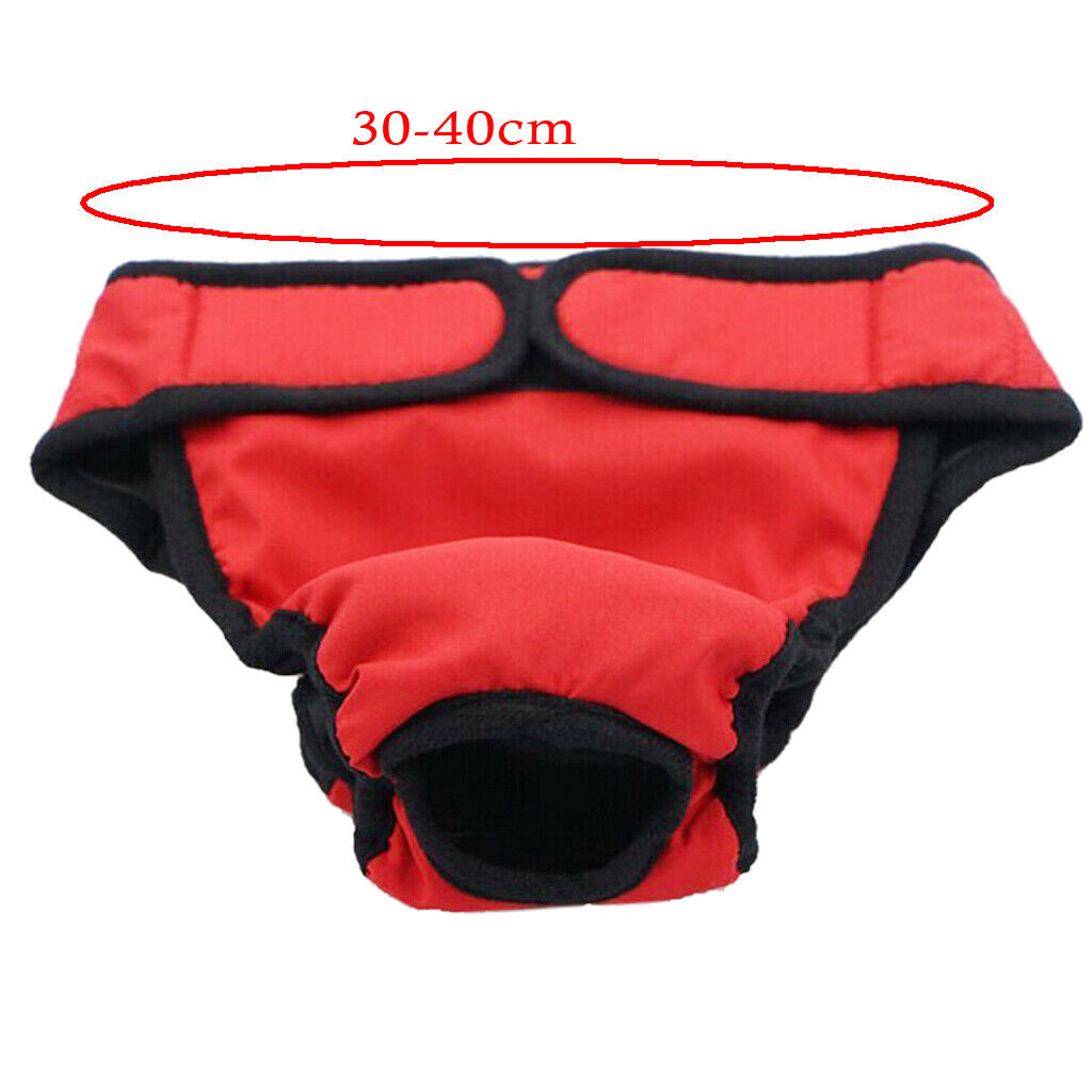 4 Pieces Pet Dog Safe Physical Pant Female Dog Sanitary Nappy Diaper, Black and