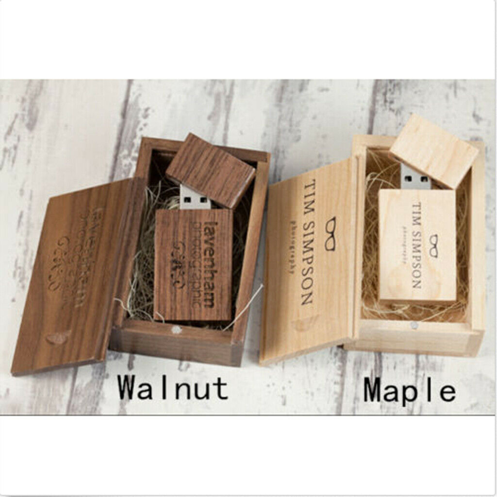 8G   DIY   Custom      Walnut   Wood   USB   2 . 0   Memory   Stick   Flash