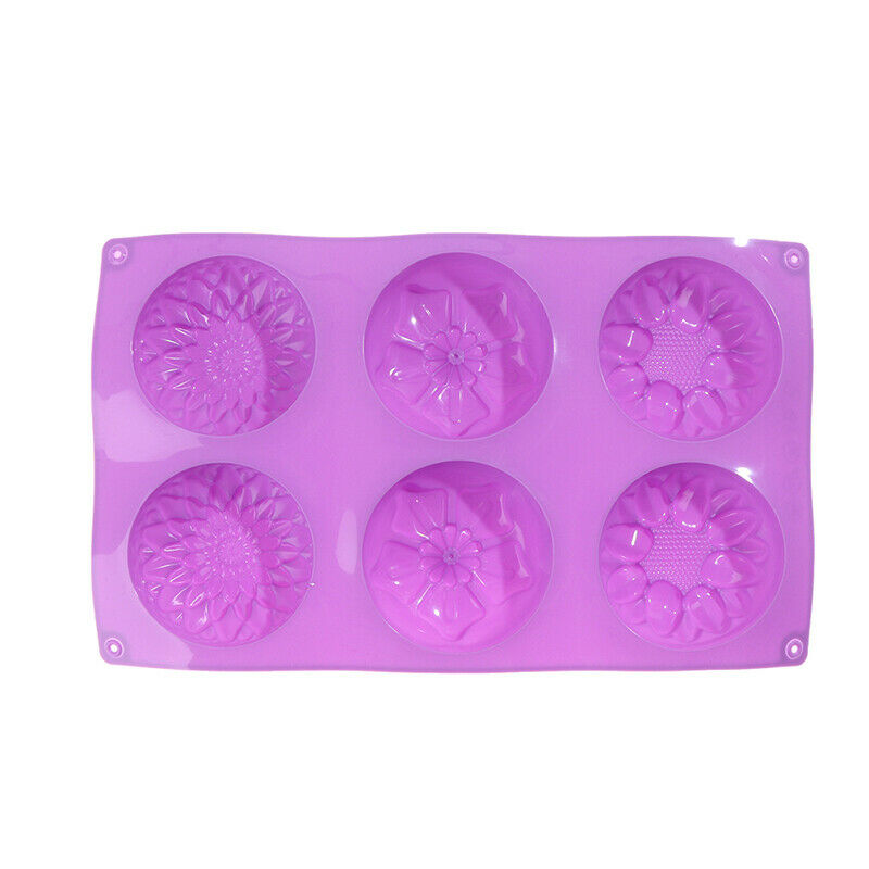 6-Sunflowers Mold Cake Mold Soap Mold Silicone Mould For Ice lattice tr.l8