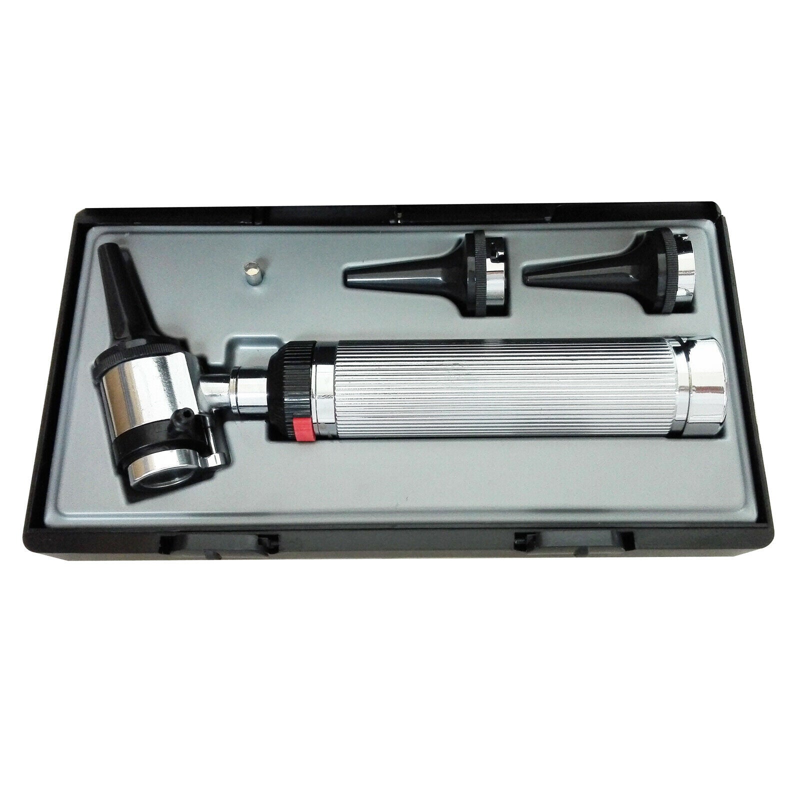 Professional Veterinary Diagnostic Otoscope Set Kit Vet Instrument Free Led Bulb
