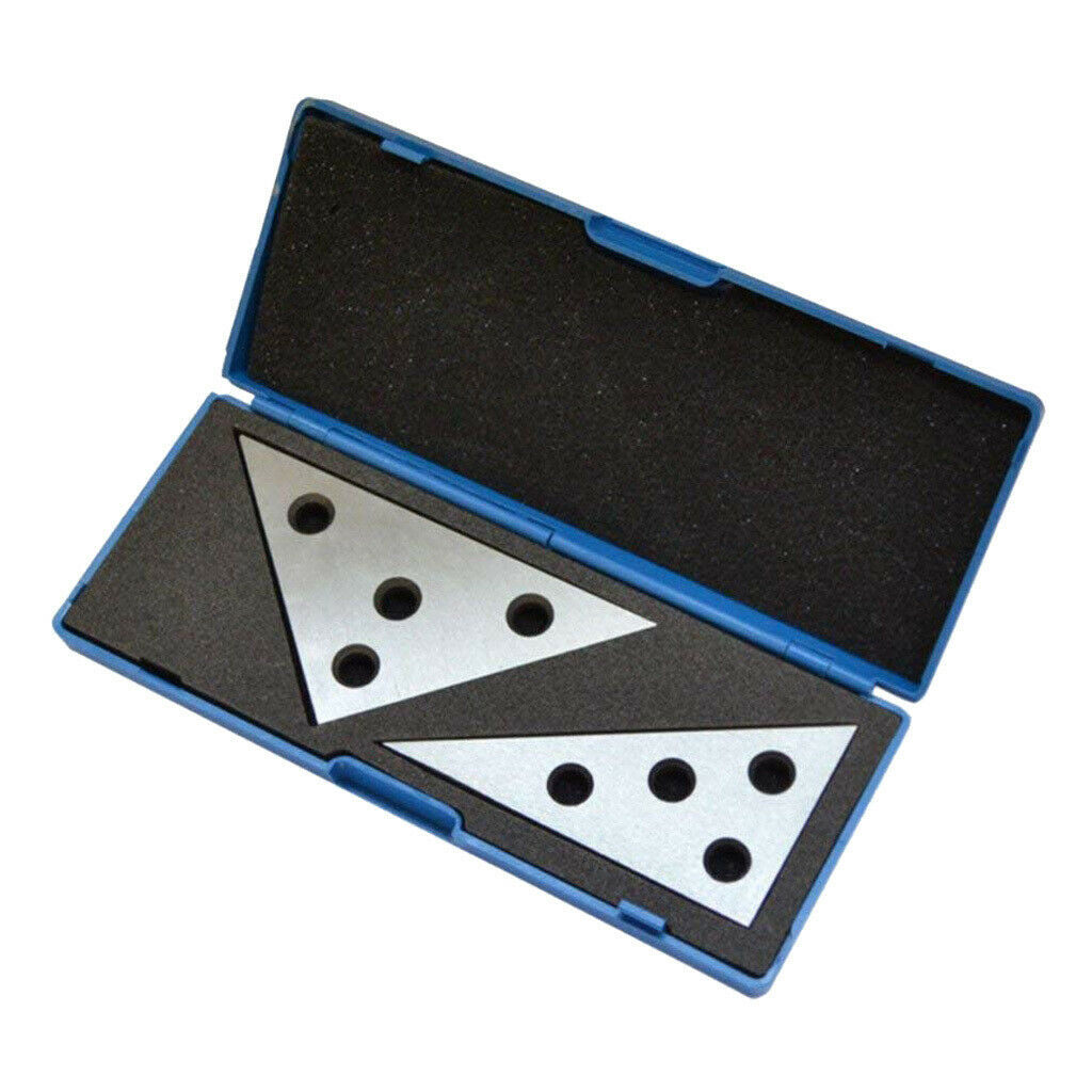 2Pcs/Set High Precision Angle block with 45/45/90 degree and 30/60/90 degree