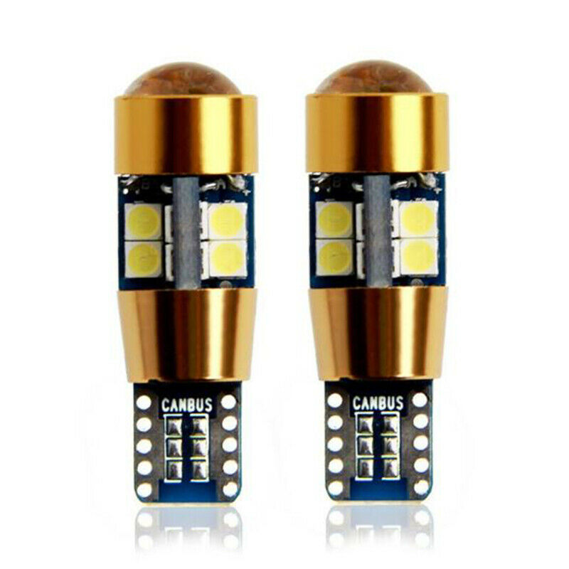 Amber T10 15W 3030 19SMD Canbus Error Free LED Parking Light Lamp Bulbs 6.l8