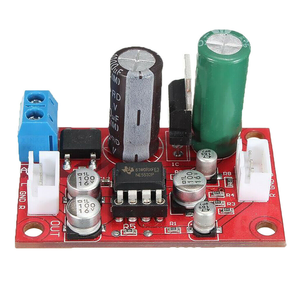 NE5532 Preamp Preamplifier Tone Board Amplifier Board+Signal Shield Wire