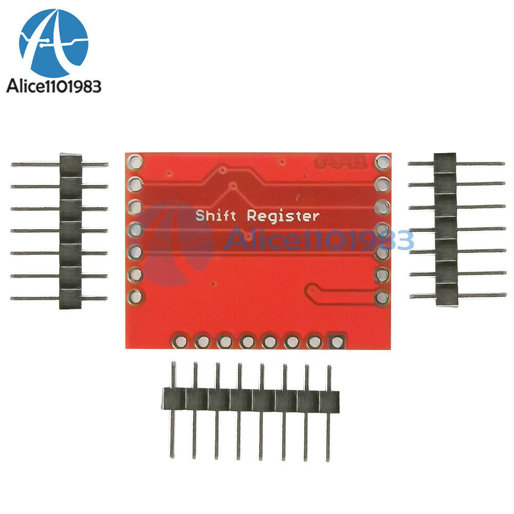 DC 3.3V-5V 74HC595 Shift Register Expansion Module Breakout PCB Circuit Board