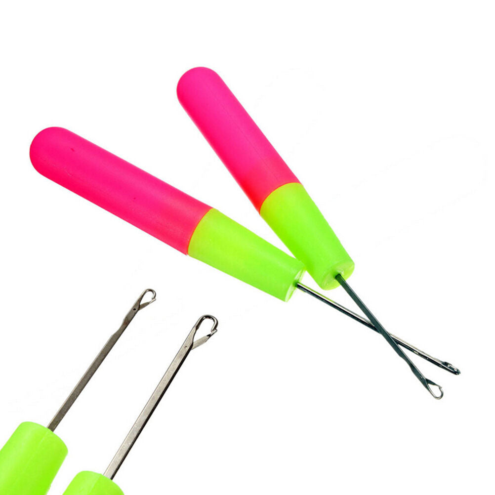 2X Crochet Hook Dreadlock Interlocking Lock Hair Micro Braid Needle Tool .l8