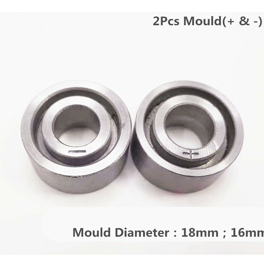 2 Pcs Car Battery Pile Head Repair Tool 18mm & 16mm Mould New