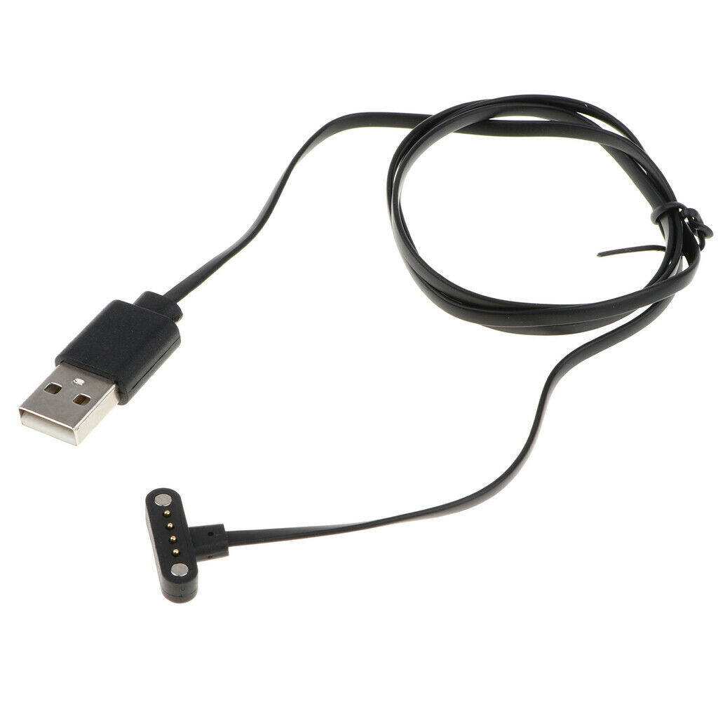 4 Pins USB Black Charging Cable Dock Stand Cradle for Smart Watch