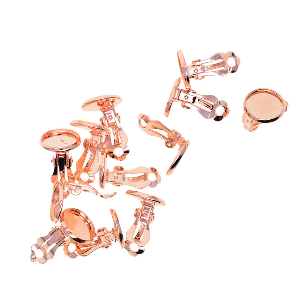 12 clip on earring results with adhesive pad for 12mm cabochon blank