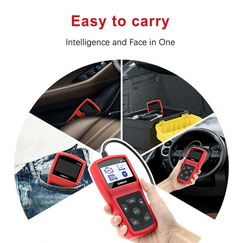 Car OBD2 Reader Scanner Tool EOBD CAN Auto Diagnostic Engine Fault Code Reader