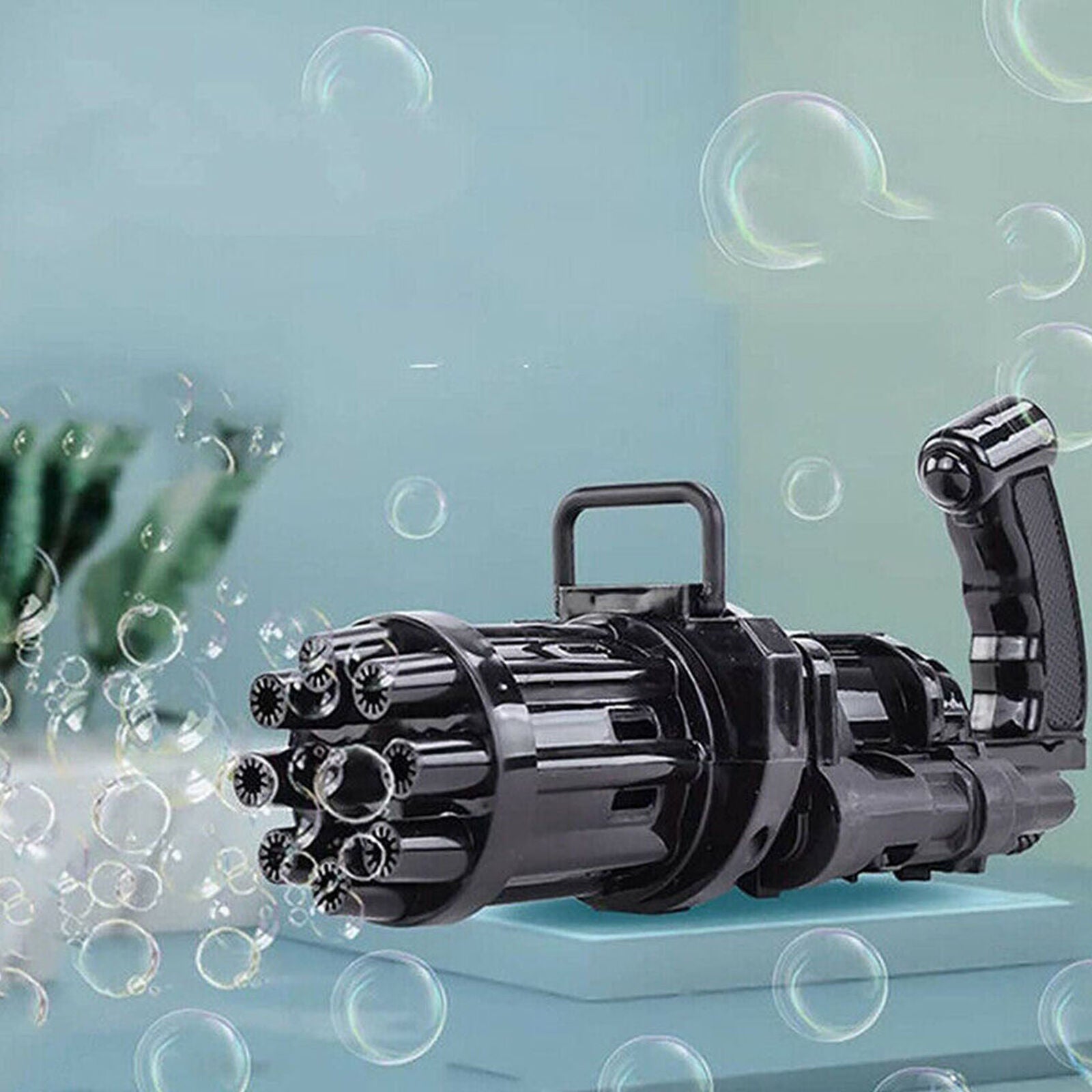 New Gatling Bubble Machine Bubbler Maker Safe Summer Cooling Fan Outdoor For Kid