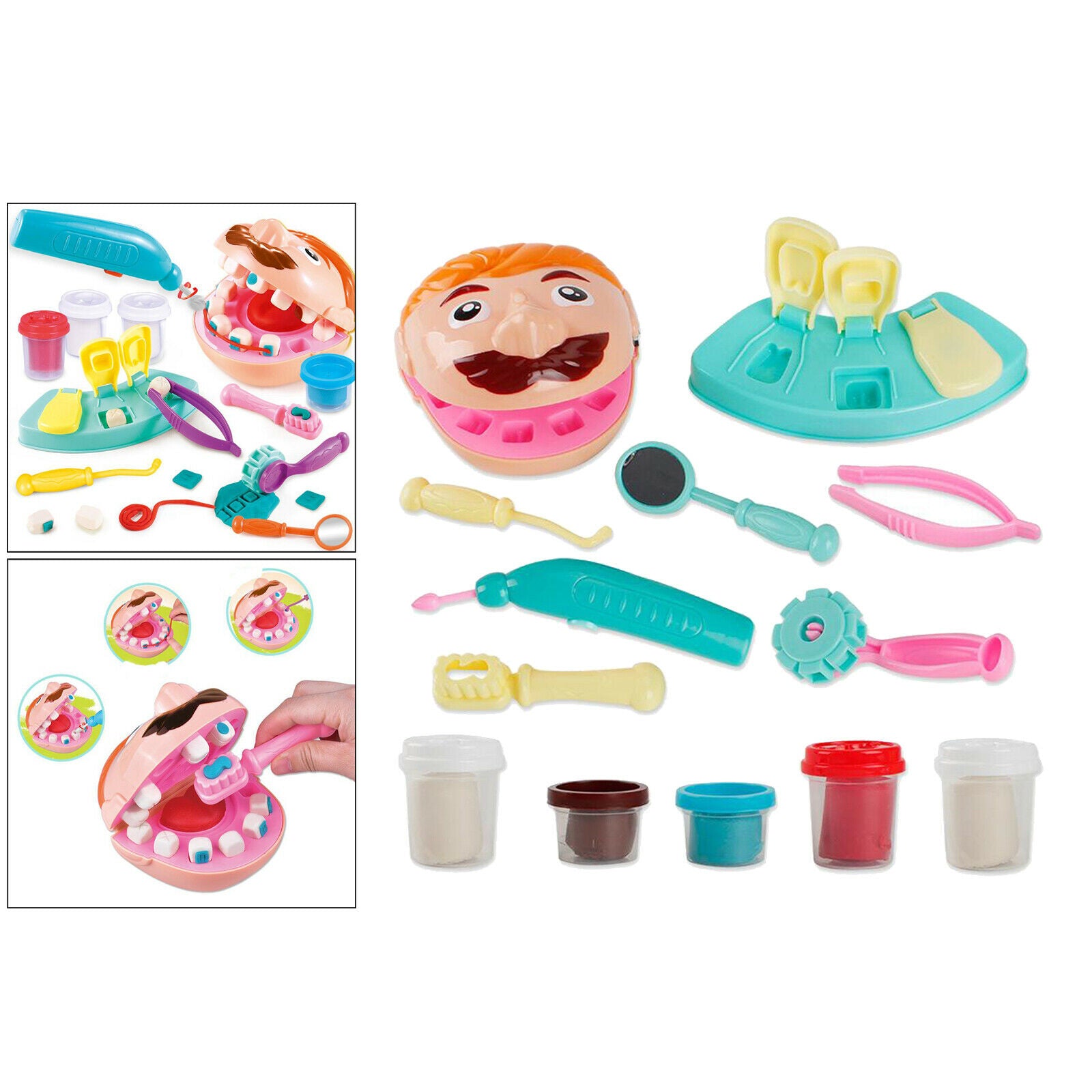Kids Dentist Pretend Role Toys Doctor Kit Playset for Kids Early Development