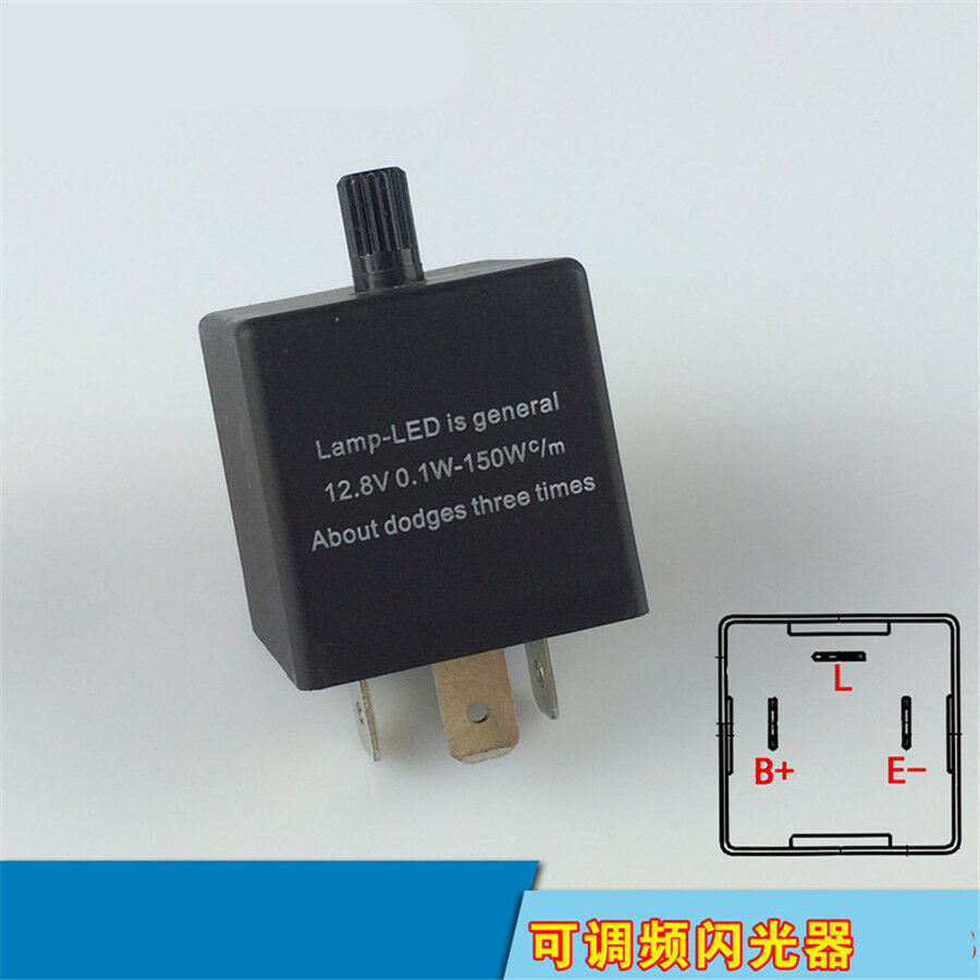 12V 3 Pin Waterproof Electronic LED Flasher Relay for Car Turn Signal Light 150W