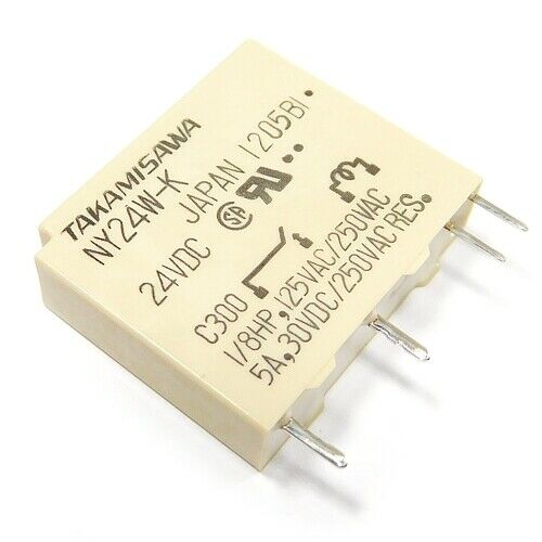 [3pcs] NY24W-K Relay 24VDC 5A Coil 4.8 kOhm SIL4