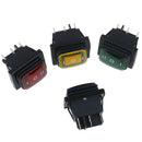 1PC 30A/250V 6Pin Waterproof  Auto Boat Toggle Rocker Switch with LED 12V 22N Tt