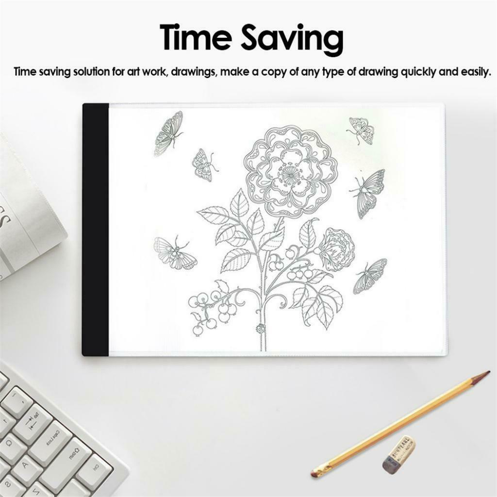 A4 USB LED Artist Tattoo Stencil Board Light Box Tracing Drawing Board