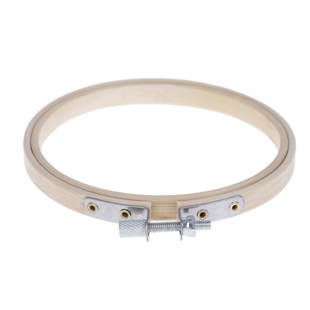 10cm Bamboo Frame Embroidery Hoop Ring DIY Cross Stitch Machine Loop Sewin.l8