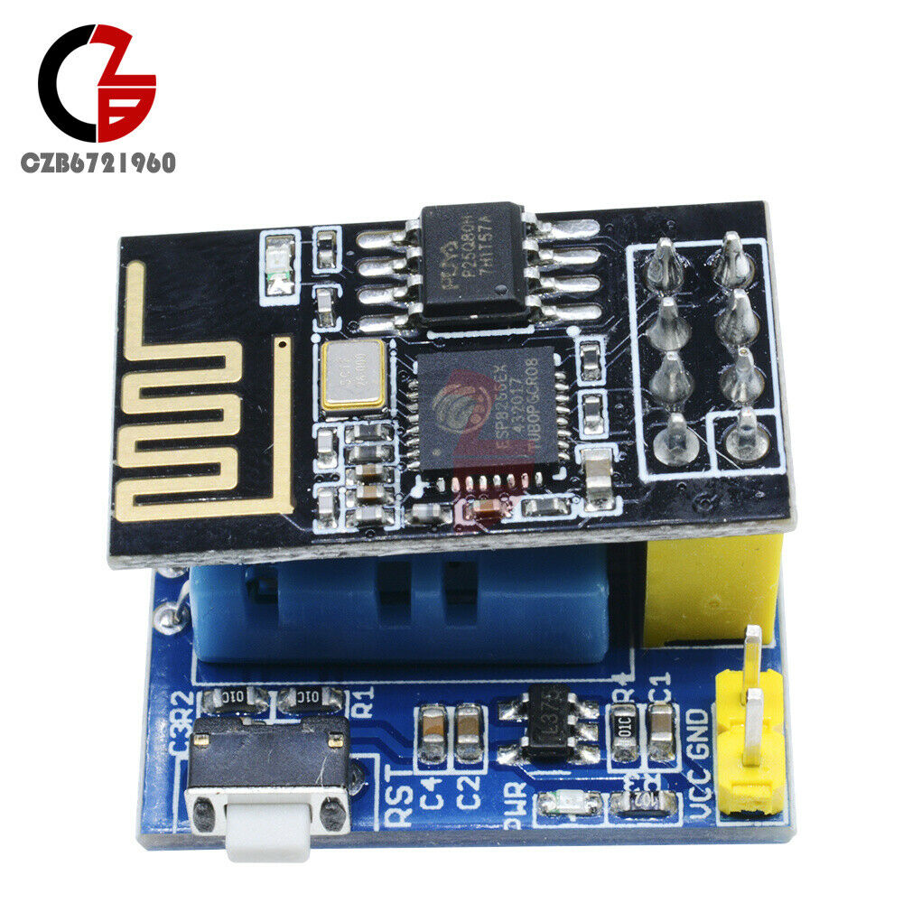 2PCS ESP8266 ESP-01/01S DHT11 Temperature & Humidity Sensor Transceiver Module