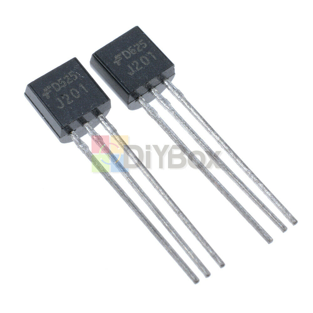 50pcs J201 JFET N-Channel Transistor 40V 50mA TO-92
