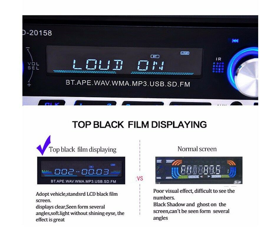 HOT Car Stereo V2.0 Player Bluetooth USB MP3 In Radio AUX In-dash FM Receiver