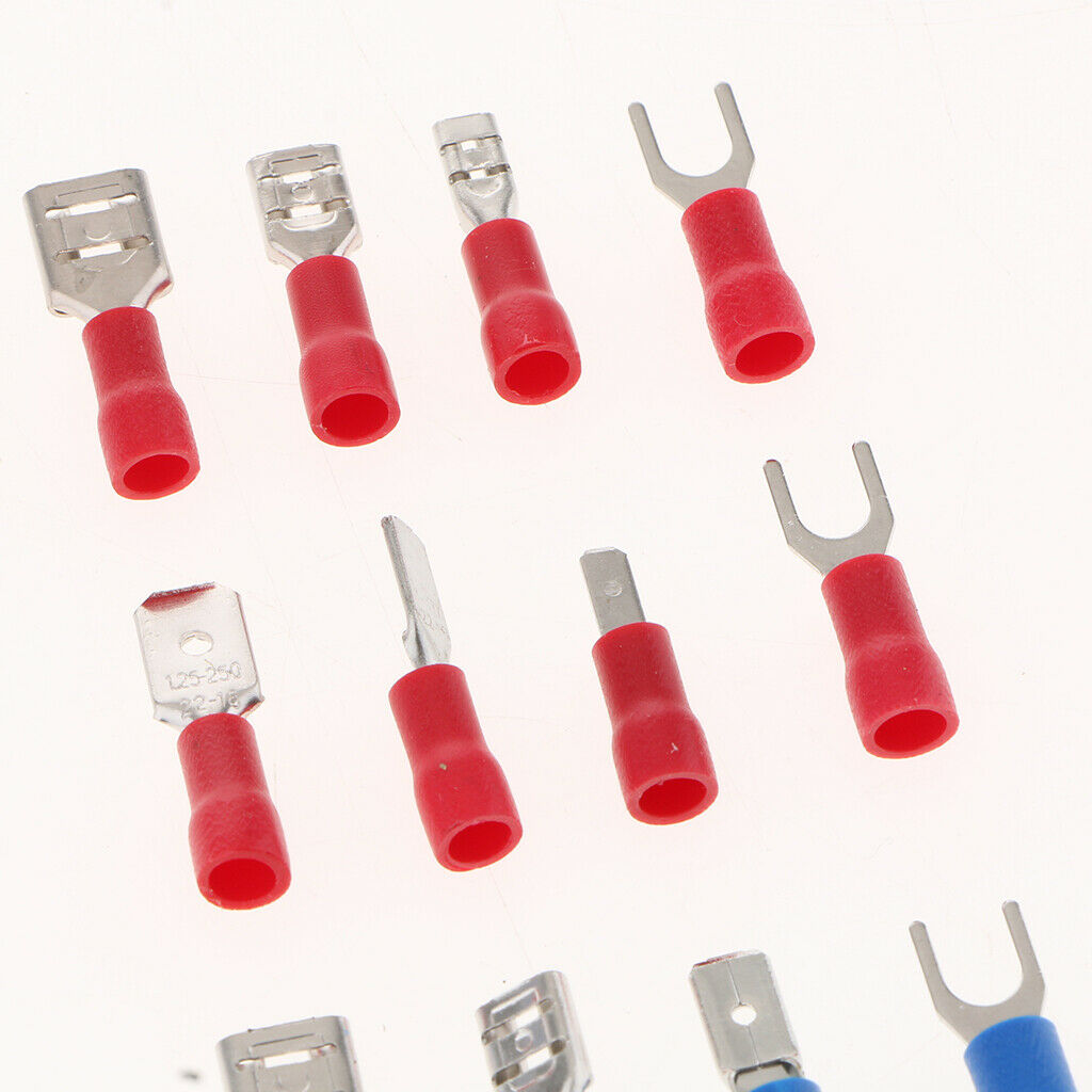 280pcs Assorted Crimp Spade Terminal Insulated Electrical Wire Connector Kit