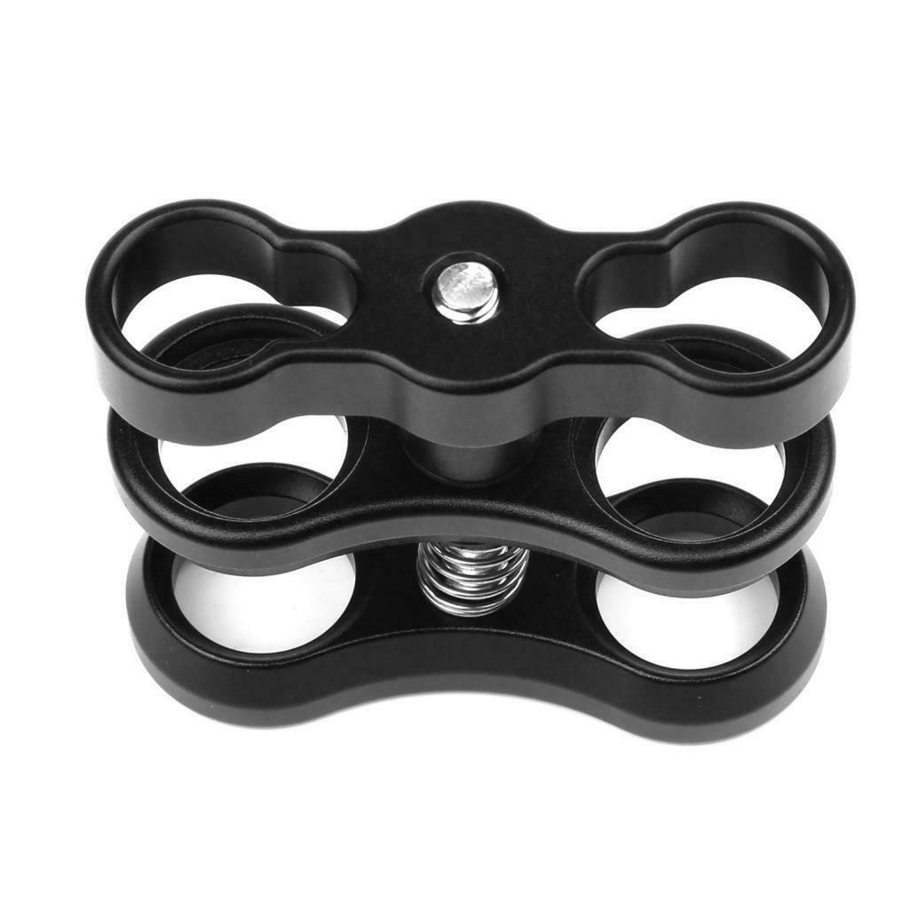 2x 360 Degree Aluminum Alloy Diving Ball Clamp Clip for Action Sports Camera