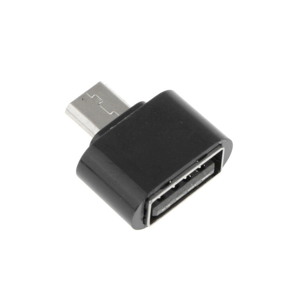 10pcs Micro USB Male to USB 2.0 Female Adapter OTG Converter For Android Black