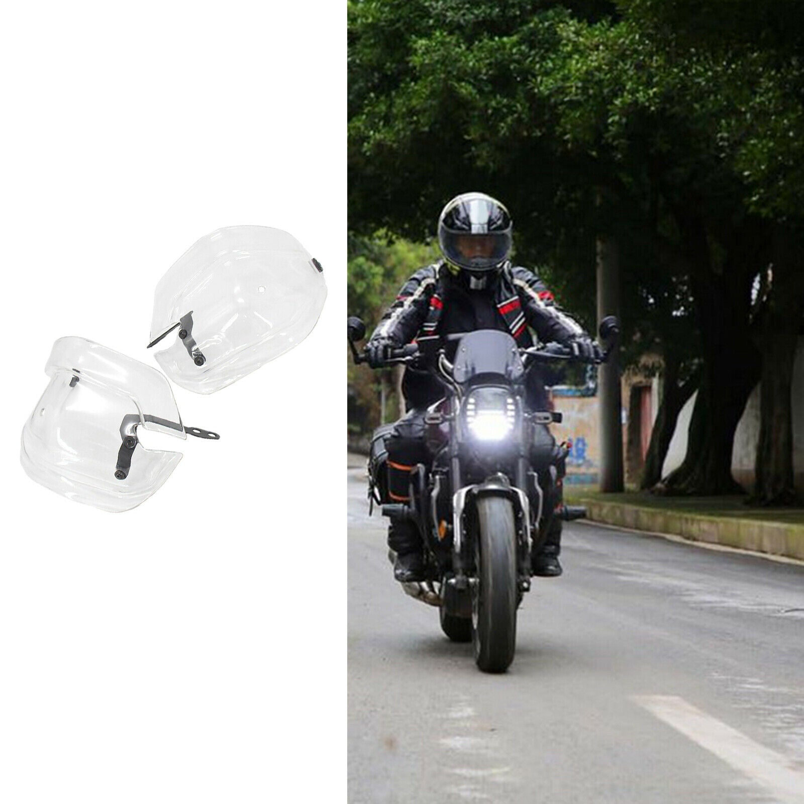 Set of 2 Motorcycle Handle Bar Hand Guard Shield Kit for Yamaha Tenere 700
