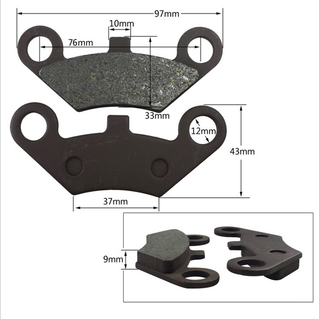 Front Brake Friction Pads for CFMOTO CF500 CF600 X5 X6 X8 ATV 4x4 Quad Bike