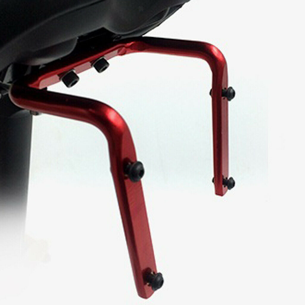 Double Rack Water Bottle Cage Holder Bicycle Seat Post Saddle Rack Red