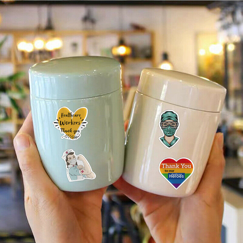 50Pcs Doctors Nursing Nurse Cute Angel Graffiti Stickers Luggage Laptop De Lt