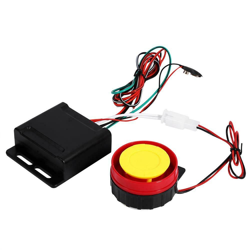 Motorcycle Scooter Anti-theft Security Alarm System 125db Remote Control Shell