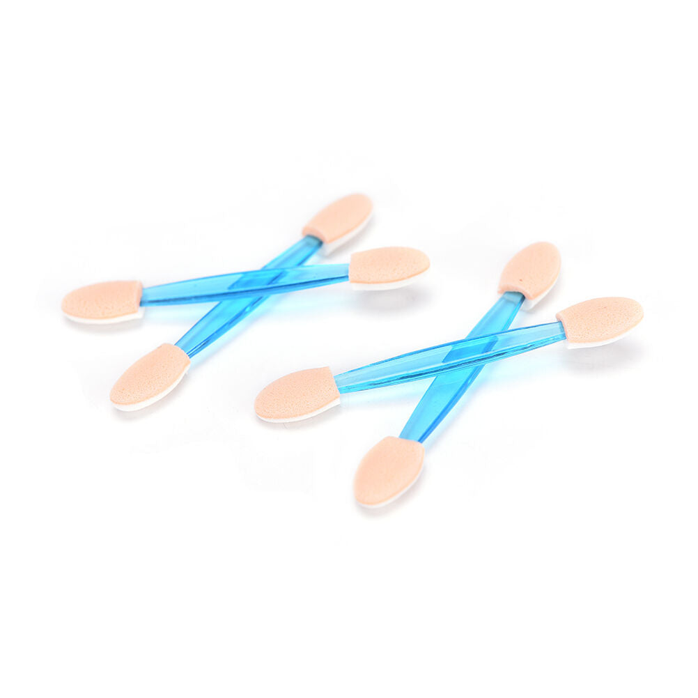 10 Pcs Double End Sponge Eye Shadow Brush Applicators Disposable Makeup Tool _DD