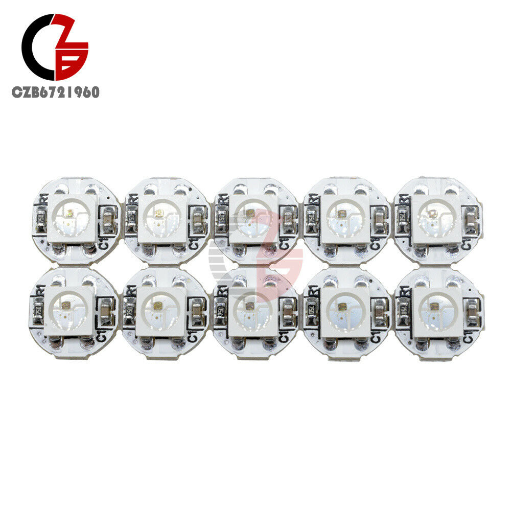 10PCS Mini PCB Board WS2812B WS2811 IC 5050 RGB LED 10mmx3mm 5V SMD light Sample