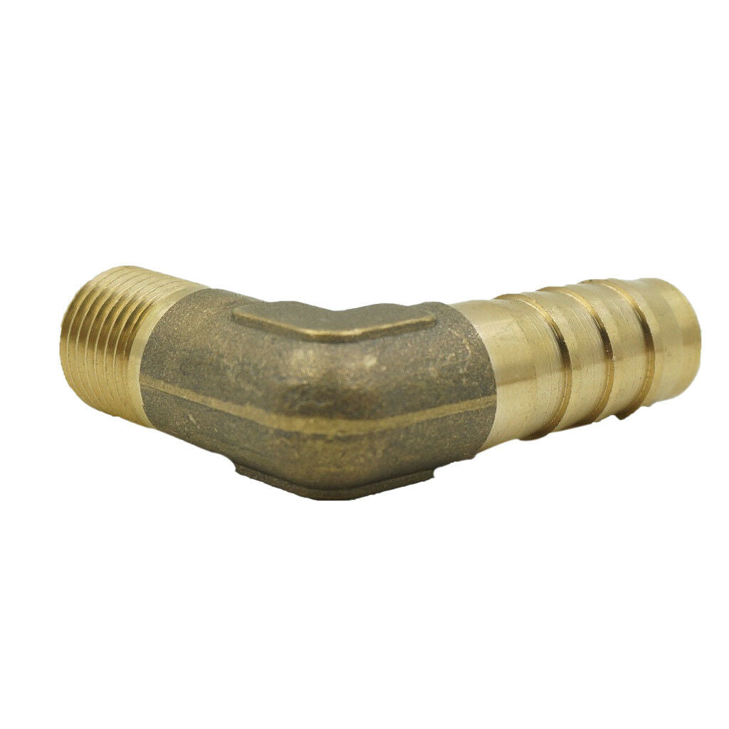 Brass Hose Quick Release Thread Joint Coupler Connector Male Elbow 3/8 6mm