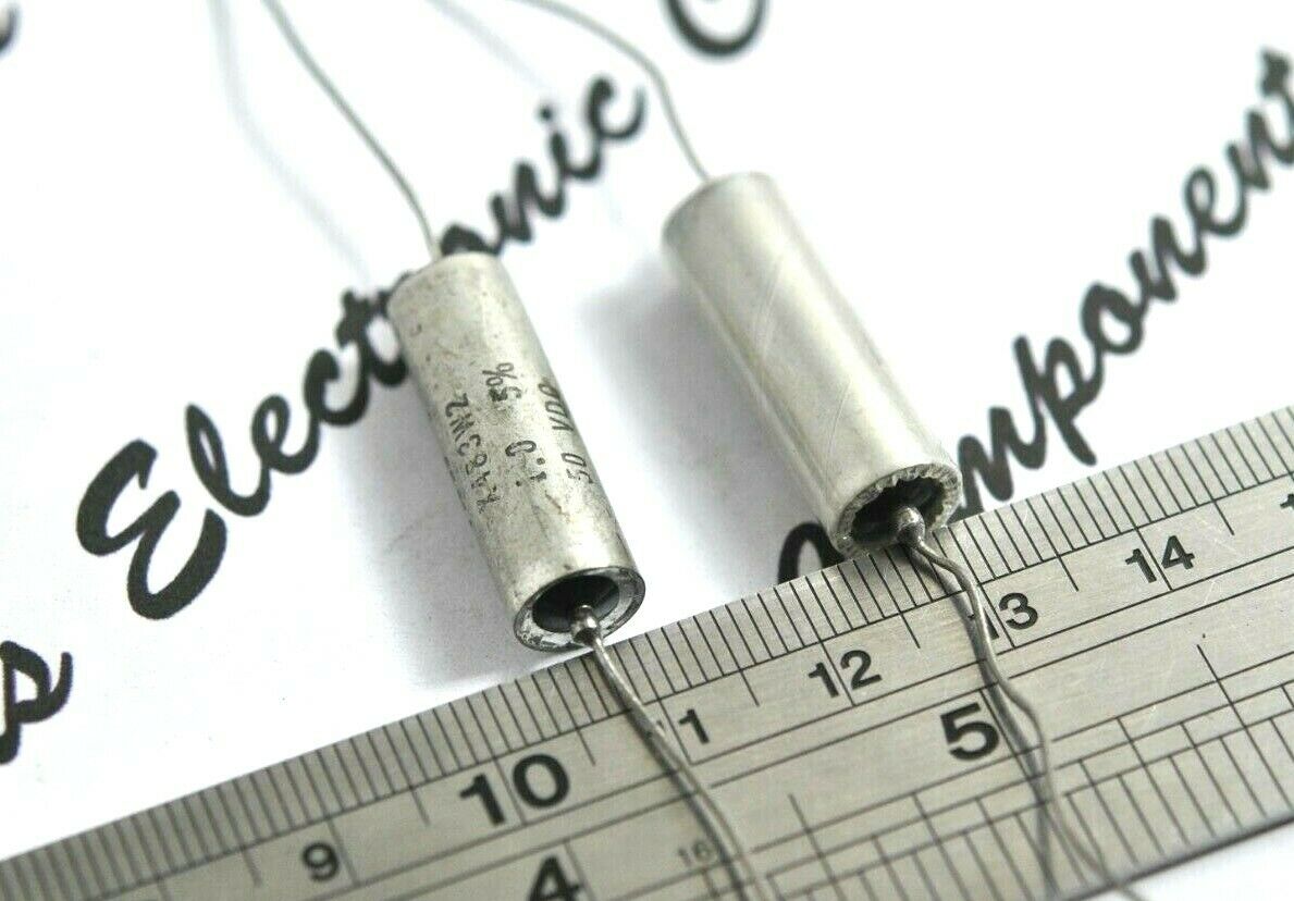 2pcs - TRW 1uF (1µF) 50V 5% X483W4 X483W2 Axial Tantalum Capacitor