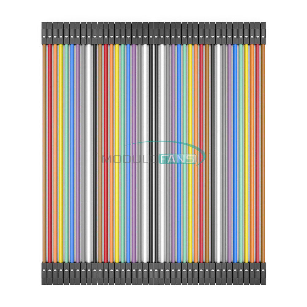 80PCS Dupont Wire 2.54mm 1P-1P Female to Female Connector Cables 20CM