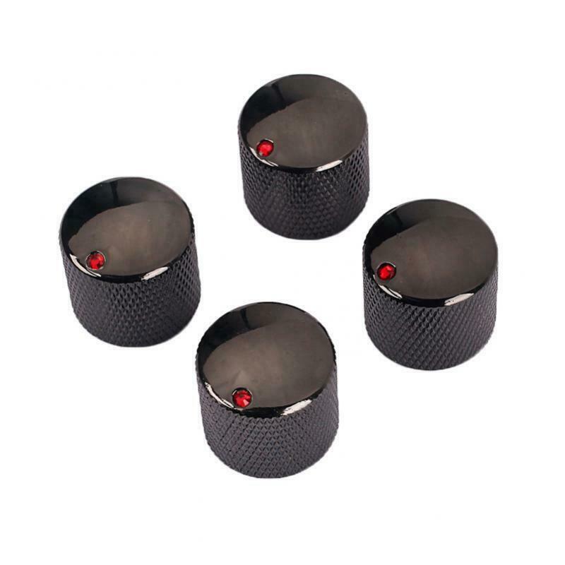 Pack of 4 Black Volume Tone Control Knobs for Electric Guitar/Mandolin