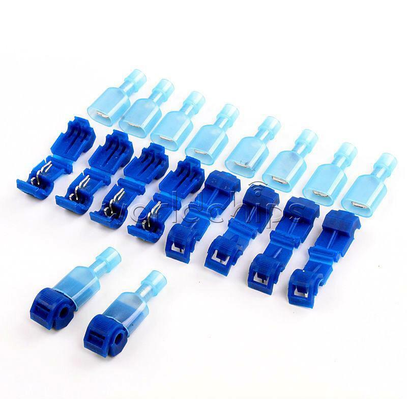 60Pcs Quick Splice Insulated Wire Crimp Terminal & Male Spade Connector Kit Set