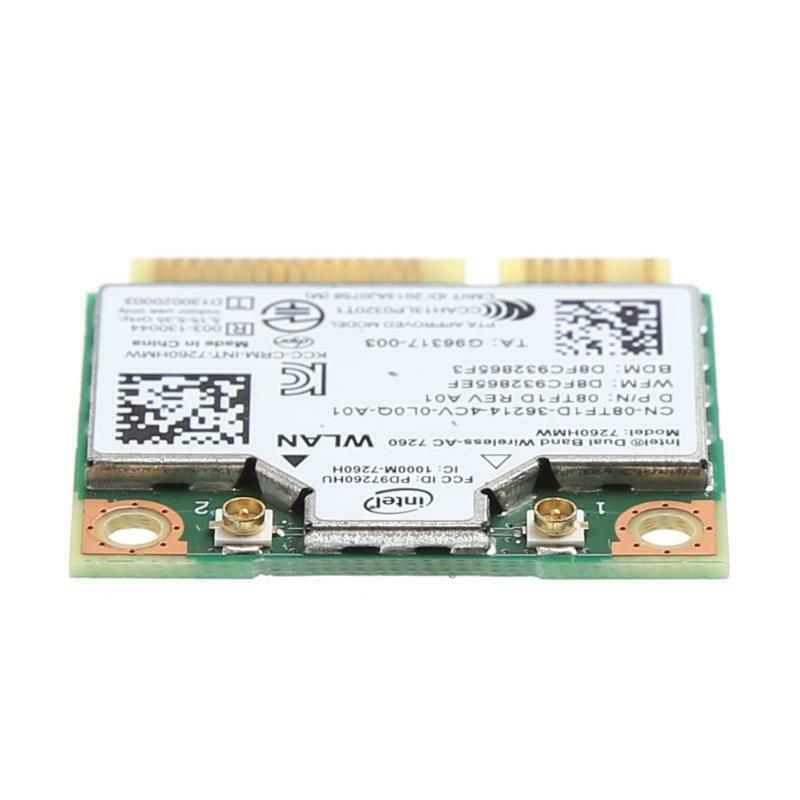 Dual Band Bluetooth-compatible 4.0 Wireless Mini PCI-E Card For Intel 7260 AC