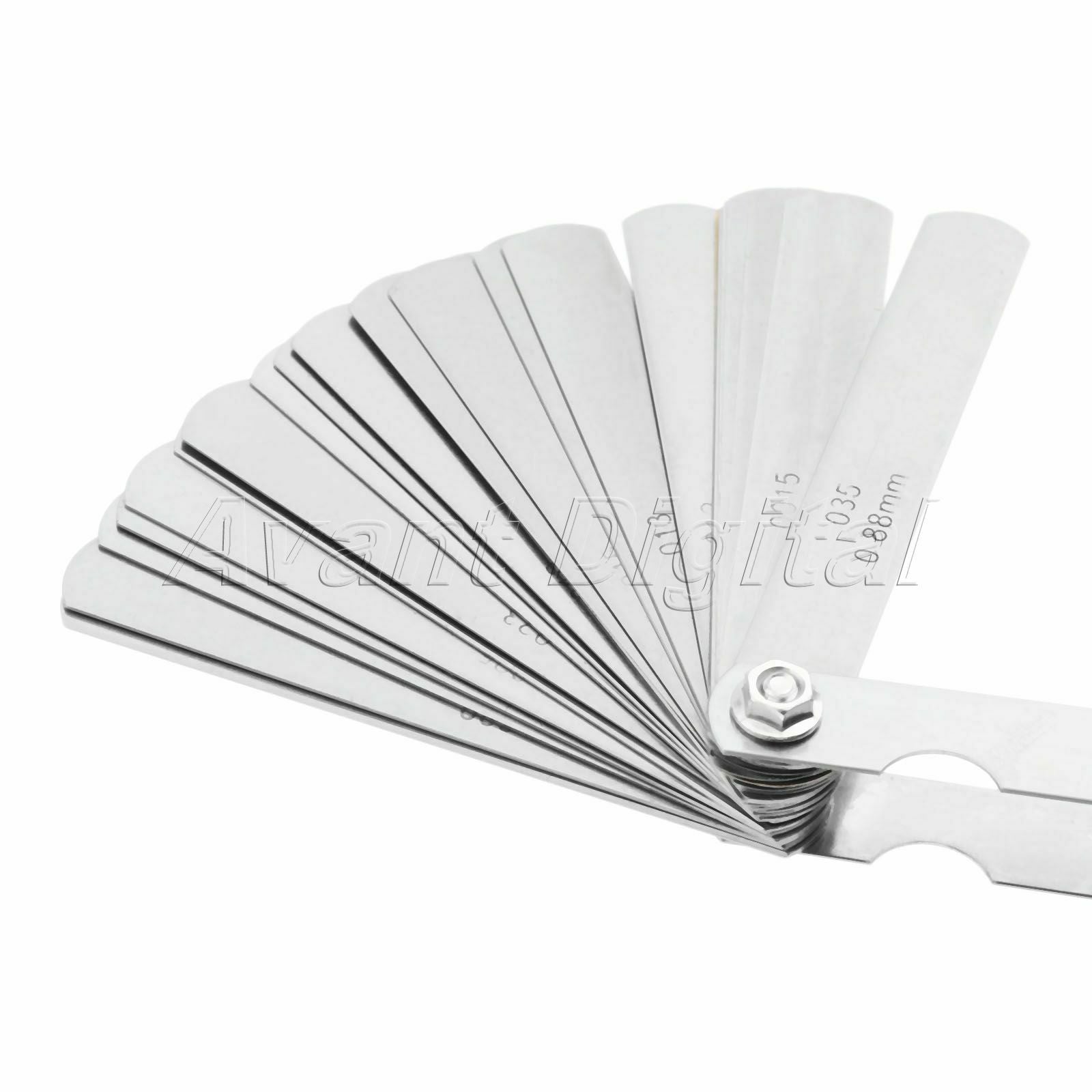 1pc Measuring Tool Stainless Steel Imperial Metric Combination Feeler Gauge Gage