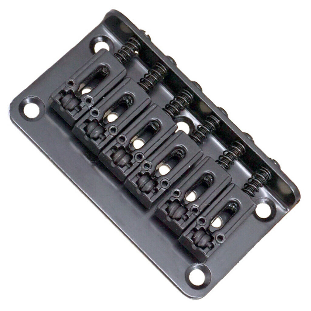 6-String Guitar Bridge Roll Saddle W/ Wrench Screw for Electric Guitar 2Sets