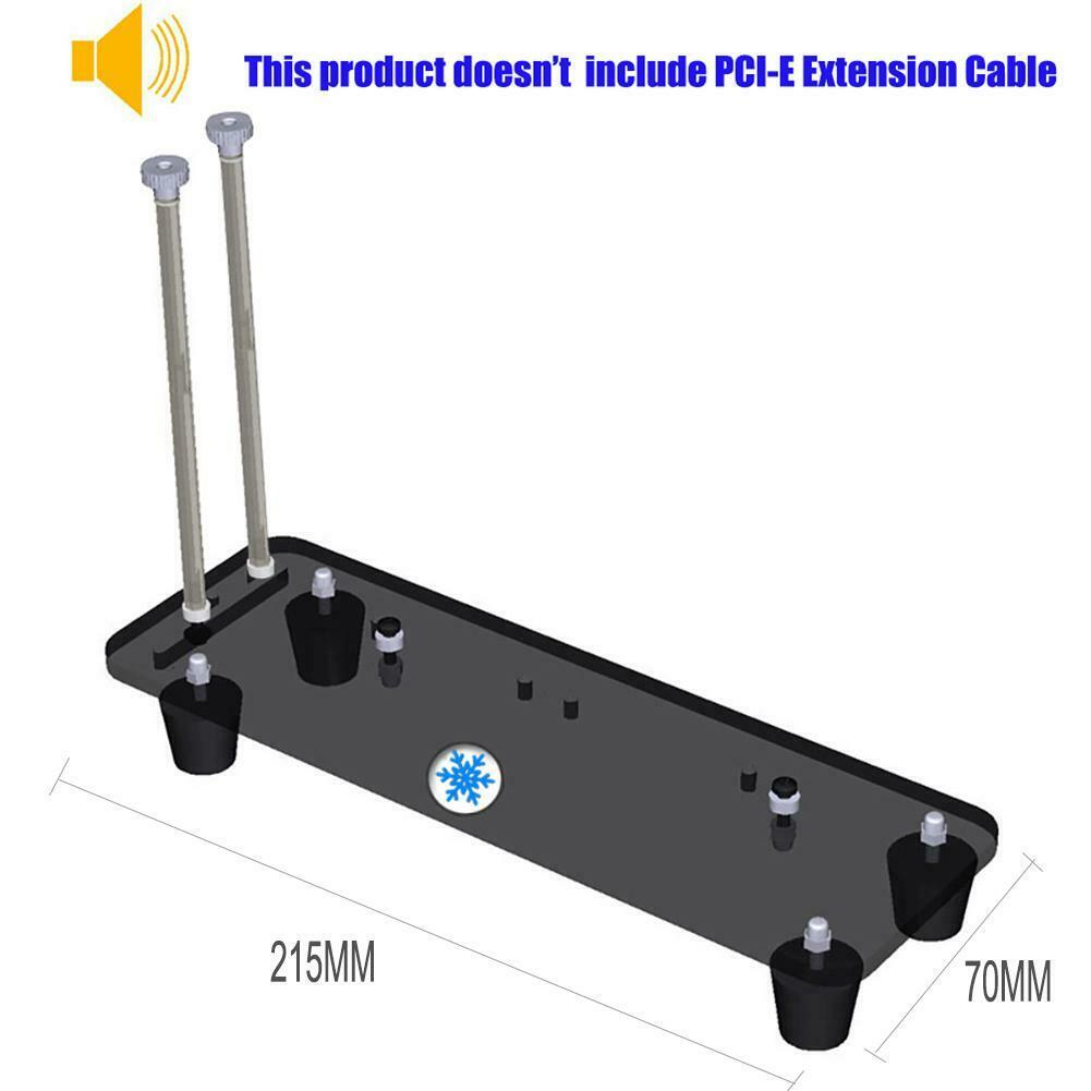 PCI-E3.0 16X Riser Card Cooler Stand Vertical Graphics Card Holder Bracket
