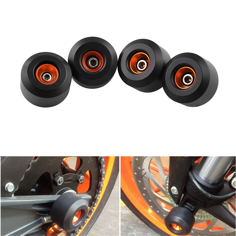 For KTM DUKE200/390 2013-2018 Rear&Front Wheel Frame Slider Motorcycle Crash Pad