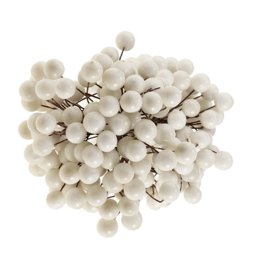 Tree Decor Berries Stems Wedding Christmas Cards Flower Wreath White