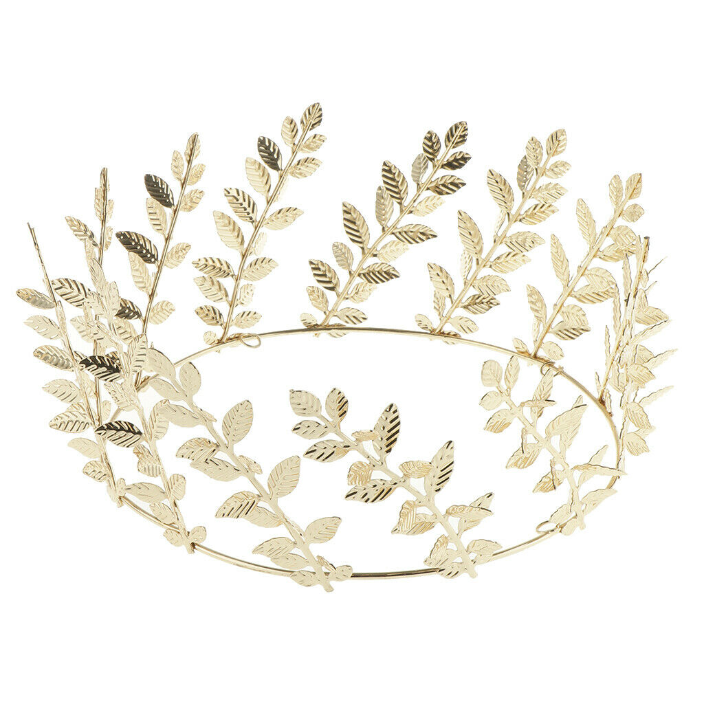 Alloy Olive Branch Round Wedding Prom Bridal Crown Creative Hair Accessories