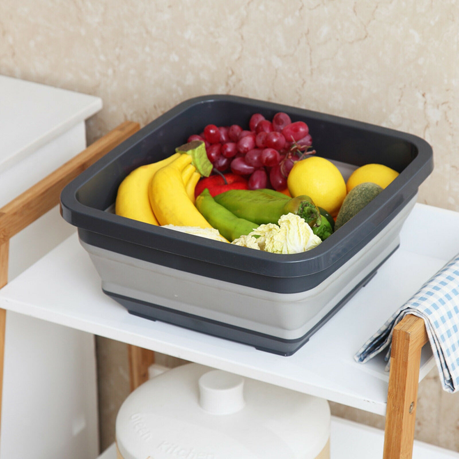 Portable Camping Folding Wash Basin Collapsible Bucket Dish Tub Portable Basins