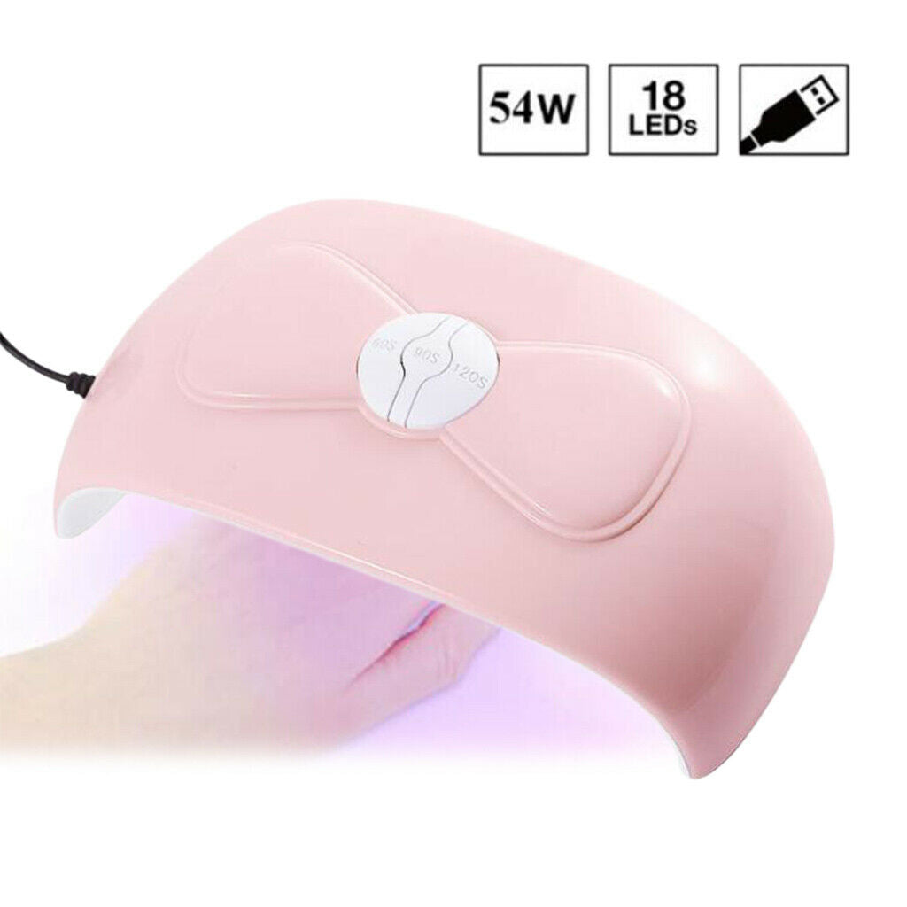 54W LED UV Nail Polish Dryer Lamp Gel Acrylic Curing Light Professional Lamp