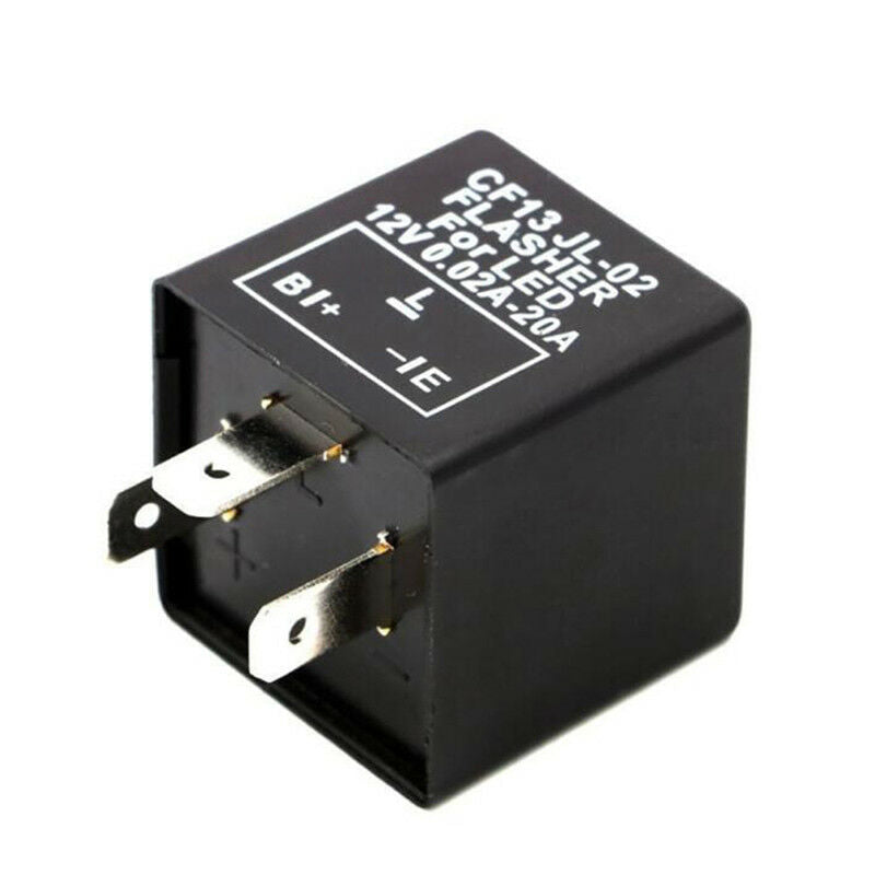 3 Pin Electronic Car Flasher Relay CF13 JL-02 fix LED light Hyper,Flash B.l8