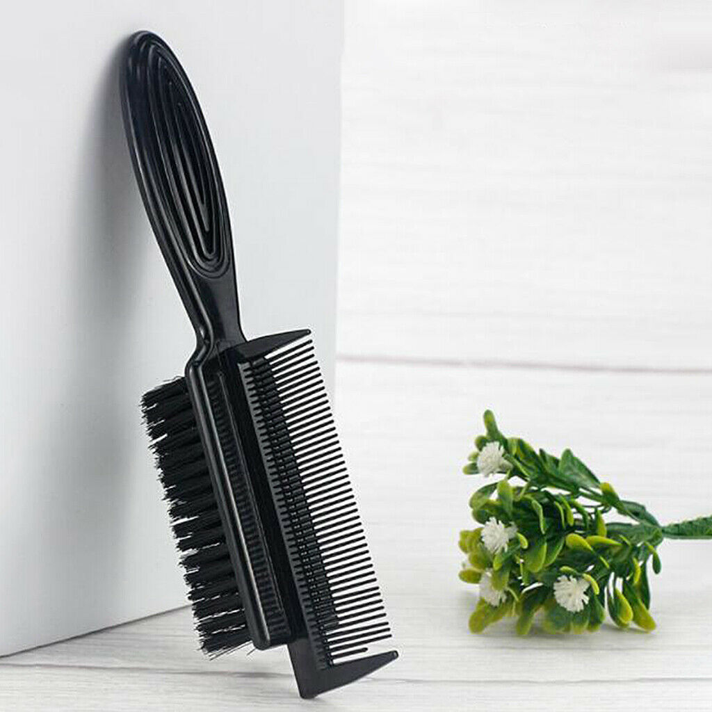 Multifunction 2-in-1 Face Duster Brushes Barber Hair Comb Styling Tools